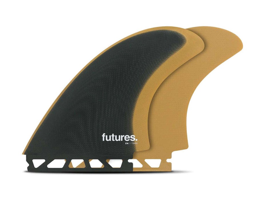 Surf Rusty Surfboards | Futures. En Fiberglass Twin Fins Slate/Ochre