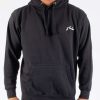 Apparel Rusty Surfboards Outerwear | Rusty Usa Base Hooded Fleece Black