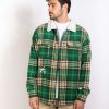 Apparel Rusty Surfboards Outerwear | Rusty Usa Harbor Flannel Jacket Green