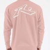 Apparel Rusty Surfboards Outerwear | Rusty Usa Base Crew Neck Fleece Dusty Rose