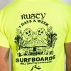 Apparel Rusty Surfboards Tees | Rusty Usa Lit Strawberries Ss Tee Acid Lime