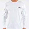 Apparel Rusty Surfboards Tees | Rusty Usa Base Long Sleeve Tee White