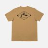 Apparel Rusty Surfboards Holiday '23 | Rusty Usa Wull Wolume Short Sleeve Tee Khaki