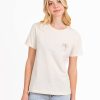 Apparel Rusty Surfboards Shirts | Rusty Usa Giselle Short Sleeve Tee Vanilla