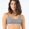 Apparel Rusty Surfboards Swimwear | Rusty Usa Sebastian Reversible Bralette Bikini Top Check Field