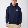 Apparel Rusty Surfboards Outerwear | Rusty Usa Bento Hooded Fleece Navy