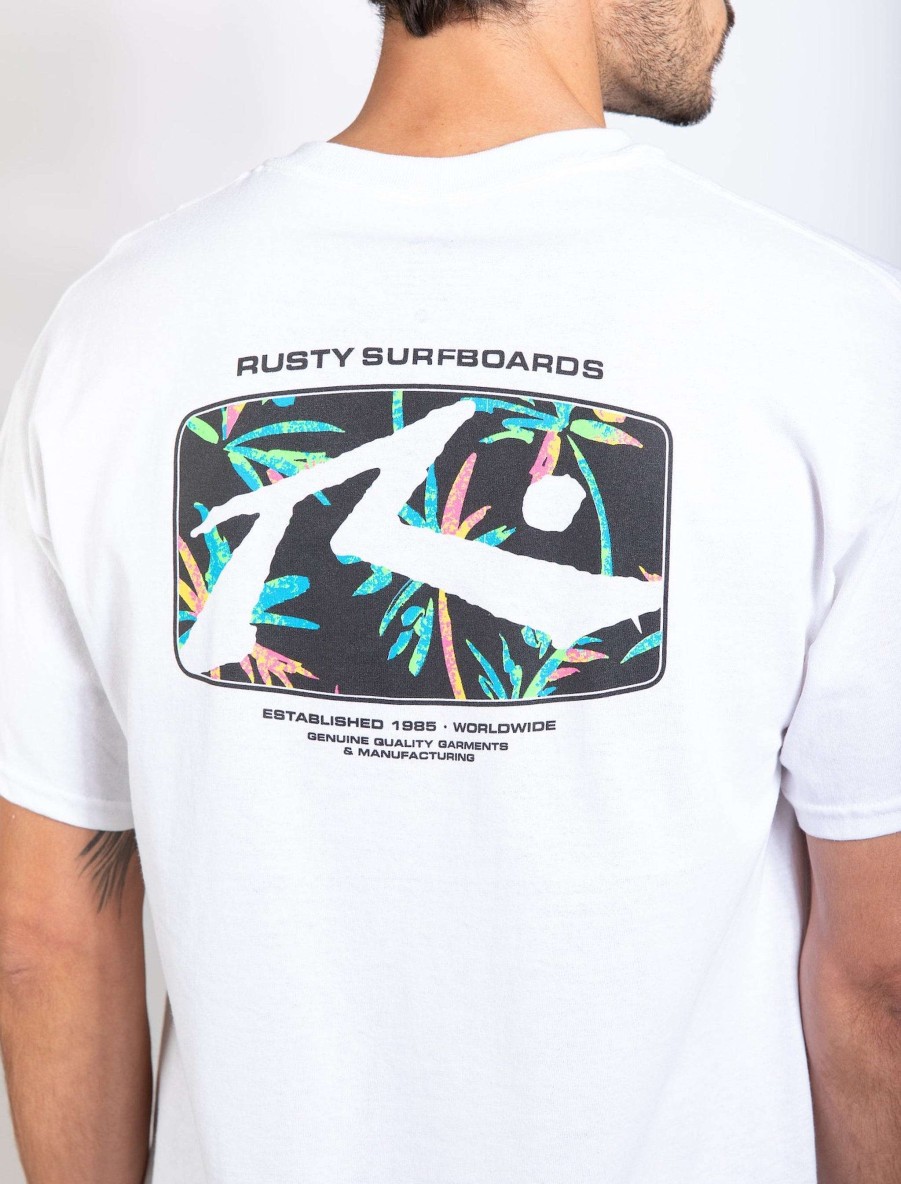 Apparel Rusty Surfboards Tees | Rusty Usa Advocate Ss Tee White