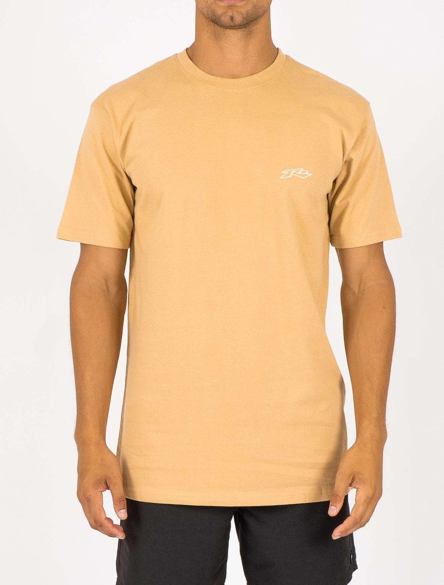 Apparel Rusty Surfboards Tees | Mens Equipped Short Sleeve Tee Vintage Gold