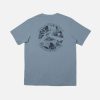 Apparel Rusty Surfboards Holiday '23 | Rusty Usa Bottle Flip Short Sleeve Tee China Blue