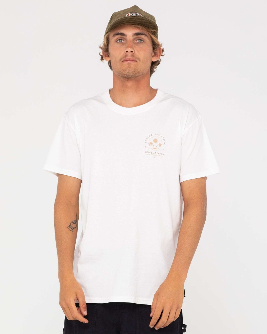 Apparel Rusty Surfboards Tees | Rusty Usa Oasis Ss Tee White