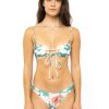 Apparel Rusty Surfboards Swimwear | Rusty Usa Island Bandeau Bikini Top Sea Foam Floral