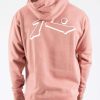 Apparel Rusty Surfboards Outerwear | Rusty Usa Base Hooded Fleece Dusty Rose