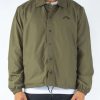 Apparel Rusty Surfboards Outerwear | Rusty Usa Base Coaches Jacket Green