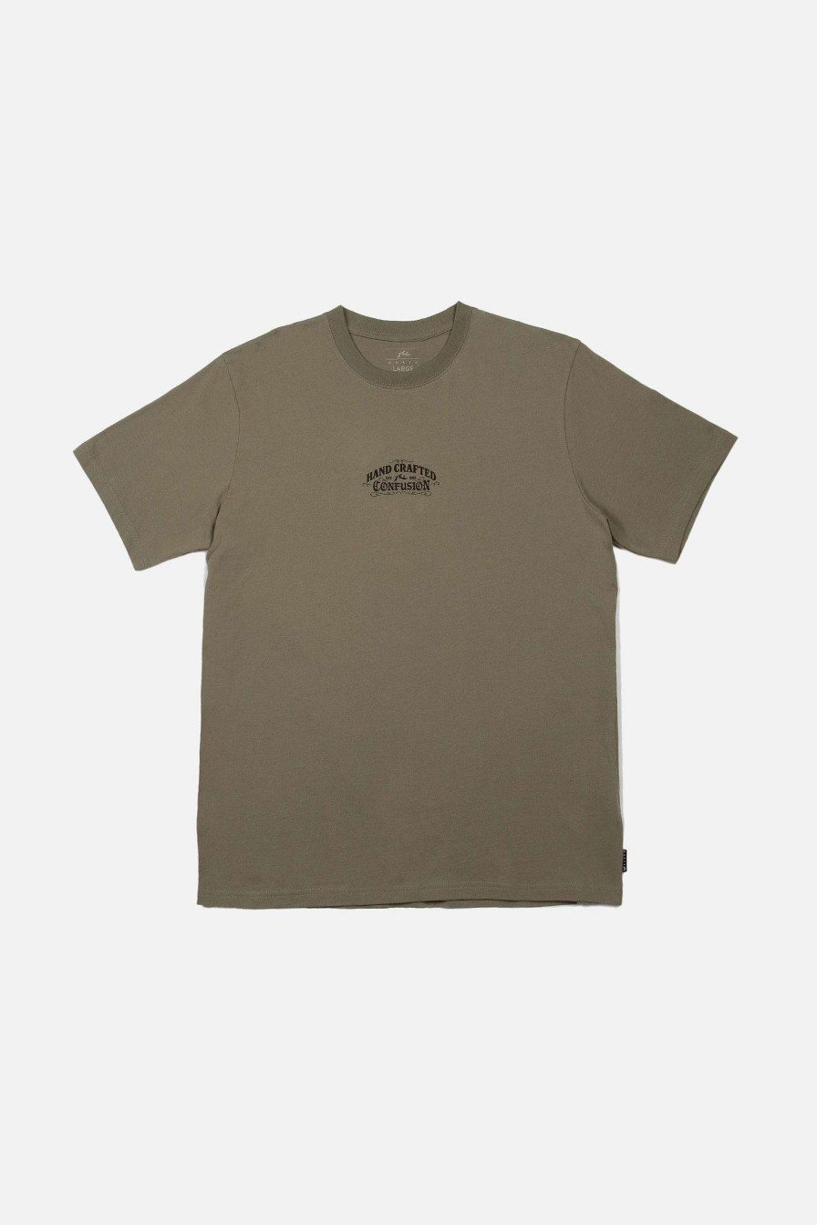 Apparel Rusty Surfboards Holiday '23 | Rusty Usa Crafted Confusion Short Sleeve Tee Savanna