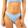 Apparel Rusty Surfboards Swimwear | Rusty Usa Trigger Midi Bikini Pant Honey Stripe